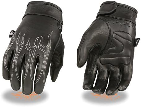 First MFG First Classics Men's Leather Driving Gloves. Embroidery. FI153GEL