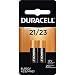Duracell 12 Volt Alkaline Alarm Remote Battery MN21 / A23 2 Pack