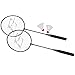 EastPoint Sports 2 Racket + Birdie Set, Black, 1-1-00351