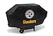 Rico Industries NFL Pittsburgh Steelers Black Deluxe Grill Cover Deluxe Vinyl Grill Cover - 68' Wide/Heavy Duty/Velcro Staps