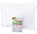 iLuvBamboo Toddler Pillowcase 2 Pack Set - Soft White 100% Bamboo - Shrink to Fit 13