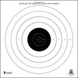 Amazon.com : NRA 100 YARD RIFLE RAPID FIRE TARGET 25 PACK : Hunting ...