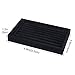Valdler Velvet 7 Slots Ring Earrings Trays Showcase Display Jewelry Organizer Black