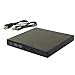 USB C Superdrive External DVD CD Drive DVD/CD +/-RW ROM Player Burner Writer Drive,Compatible with Windows 10 8 7 XP Vista Mac OS System for Mac Book Pro Air/Laptop/Desktop (Silver)
