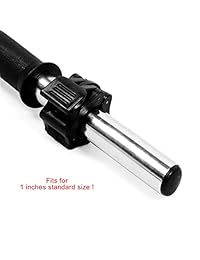 AbraFit - Abrazaderas para barra de pesas de 1 pulgada de diámetro estándar con bloqueo de ABS sólido con liberación rápida   Placas de pesas de barra de 1 pulgada de diámetro estándar para entrenamiento de levantamiento de pesas Fitness entrenamiento cul