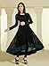 DivyaEmporio Women's Ethnic Salwar Suit Dupatta Unstitched Dress Material (Free Size) Black