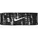Nike Printed Tapered Fury Headband (Wolf Grey/White