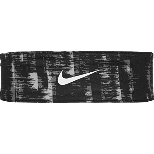 Nike Printed Tapered Fury Headband (Wolf Grey/White