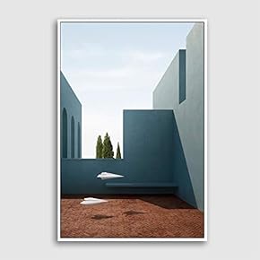 Framed Canvas Wall Art for Living Room, Bedroom Colorful Corridor Canvas Prints for Modern Home Decoration Ready to Hang - 16"x24" inches