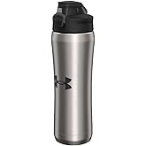 Under Armour 18oz Stainless Steel Water Bottle, Vacuum Insulated, Self Draining Protective Cap, Leak Proof, For Kids & Adults, All Sports, Gym