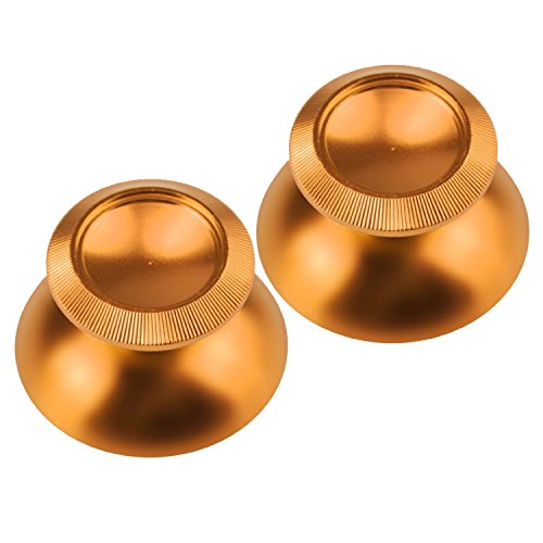 Vivi Audio® For Xbox 360 Analog Thumbsticks/ Thumb Sticks (Aluminum Metal Gold)