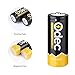 Odec 26650 Battery, 5000mAh Li-ion Rechargeable Battery for LED Torch, Flashlight and More(2-Pack)