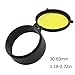 K-Road Scope Flip Covers Sight Caps Hunting Rifle Optics Protect Quick Spring Up Objective Eye Lens Cover