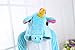 Grilong Unisex Adult Animals Pajamas Onesie Cosplay Costume Cute Sleepwear, Small1_blue Unicorn