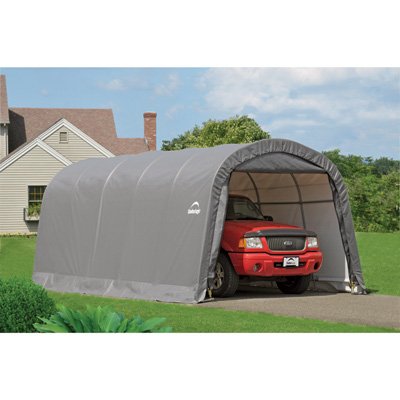 ShelterLogic-AutoShelter-RoundTop-Portable-Garage--Gray-20ftL-x-12ftW-x-8ftH-Model-62780