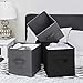 SONGMICS Set of 6 Storage Boxes, Non-Woven Fabric Foldable Storage Cubes and Toy Clothes Organiser Bins, 2 Grey, 2 Black UROB26GH