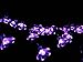 IREALIST 50 LED Lights Solar Powered Blossom Flower Garden String Fairy Lights with LED Waterproof Lights for Outdoor and Indoor Decoration (Purple)
