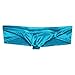 iEFiEL Mens Cap Cover Bulge Pouch Low Rise Mini Bikini Briefs Lingerie Underwear Blue XXL