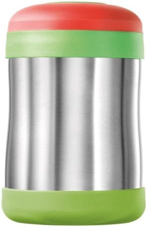 Thermos Stainless Steel Food Jar 400ml, Leak Proof (Green/Red)