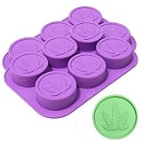 Marijuana Leaf Silicone Soap, Butter, Candy Mold Tray, 2 Pack, 12 Cavities