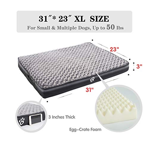 CLOUDZONE Orthopedic Dog Bed Pet Bed Mattress with Removable Zipper