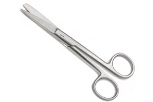 MJW Dressing Scissor Stealth Medical Blunt Scissors Rescue Tuff Cut Scissor First Aid Trimming Cutting Dressing Scissors Sharp Blunt 15.5 cm