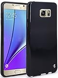 Note 5 Case, LK Ultra [Slim Thin] Scratch Resistant TPU Gel Rubber Soft Skin Silicone Protective Case Cover for Samsung Galaxy Note 5 (Black)