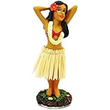 Poupée Hula Danseuse Dashboard - Northcore - 15cm - Déco Voiture Amusante - Style Hawaiien - Autocollant Inclus