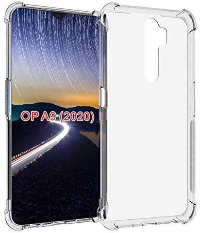 BuyFeb® Transparent Oppo A5 2020 / A9 2020 Mobile Soft Back Cover Case Compatible for Oppo A5 2020 & Oppo A9 2020