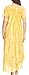 Sakkas 16601 - Ronny Lace Embroidered Cap Sleeve Tie Dye Wash Caftan Dress/Cover up - Yellow - OS