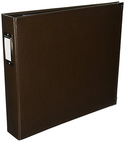 American Crafts 660909 We R Memory Keepers Classic D-Ring Scrapbooking Album, 12" x 12", Dark Chocolate