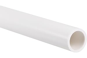 Rebower PVC Rigid Pipe High Impact Round Pipe, [for Plumbing Electrical Conduit HVAC System Drainage] - 16mm x 20mm / 0.35m /