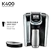 Keurig K400 Coffee Maker, Single Serve K-Cup Pod Coffee Brewer, Programmable Brewer, Black (Renewed)