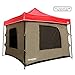 Camping Tent attaches to any 10'x10' Pop Up Canopy Tent w/4 Walls, Solid Ceiling, PVC Floor, 2 Doors,& 4 Windows
