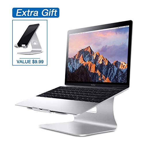 Laptop Stand, Bestand MacBook Cooling Stand & Cell Phone Stand iPhone Stand Sales Mix, Silver (Patented)