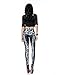 Robotic Leggings Bionic Robo Robot Leg Black Halloween Pants for Women Small