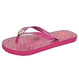 Tory Burch TB Logo Lattice Flip Flops