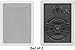 Yamaha Natural Sound Custom Easy-to-install In-Wall Flush Mount 3-Way 150 watts Speaker Set (1 Pair of 2 Speakers) with a 1