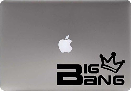 Bigbang Crown Version 2 Vinyl Decal Sticker for Computer Macbook Laptop Ipad Electronics Home Window Custom Walls Cars Trucks Motorcycle Automobile and More (BLACK)