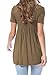 Levaca Women's Tops Short Sleeve High Low Hem Pleated Loose Casual Tunic Shirts
