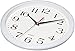 Bernhard Products White Wall Clocks 10 Inch, Set of 2 Silent Non Ticking Quality Quartz Battery Operated Round Easy to Read Home/Office/Kitchen/School Classroom Clock