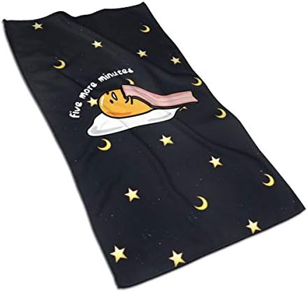 IGYoh Gudetama Super Soft Polyester Hand Towels Absorbent Bath Towels