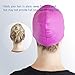The Friendly Swede Swim Caps for Women & Men - Silicone Swimming Caps for Medium & Short Hair; Waterproof Swimming Cap for Women to Keep Hair Dry; Swim Cap for Adult and Child - Pink & Purple 2-Pack
