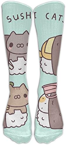 JJHouse Unisex Sushi Cats Casual Novelty Funny Athletic Long Socks