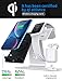 Bestand 3 in 1 Aluminum Wireless Charging Stand for Apple iWatch, Charging Station for Airpods, Qi Fast Wireless Charger Dock for Apple iWatch/iPhone X/8 Plus/8, Samsung S8 and Other Qi-Enabled Device
