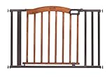 Summer Infant Decorative Wood & Metal 5 Foot Pressure Mounted Gate, Brown/Black