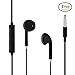 Earphones, MORAKUI Earbuds 3.5mm Stereo Wired Headphones with Mic and Remote Control In Ear Headset for Apple iPhone 6 6S Plus 5 SE iPad IOS Samsung S7 S8 Note 1 2