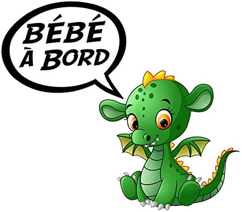 Bebe A Bord Thelittlesticker Baby Dragon Baby On Board H Sticker 11 Cm Automotive Kyobidigital Gifts Merchandise