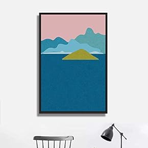 Framed Canvas Wall Art for Living Room, Bedroom Minimalistic Landscape XV Canvas Prints for Home Decoration Ready to Hang - 16x24 inches