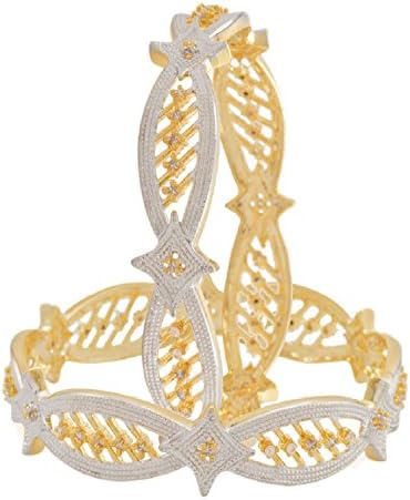 Indian-American-2pc Bridal Gold Plated Fashion Indian Bollywood Bangles set